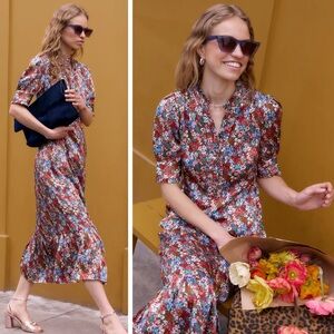 WYSE London - Fabienne Silk Dress - Ditsy